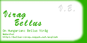 virag bellus business card